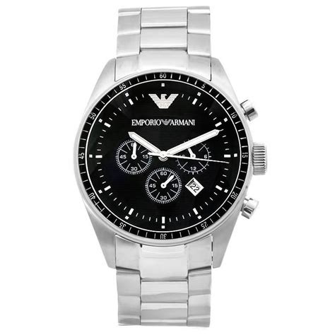 armani horloge heren zilver